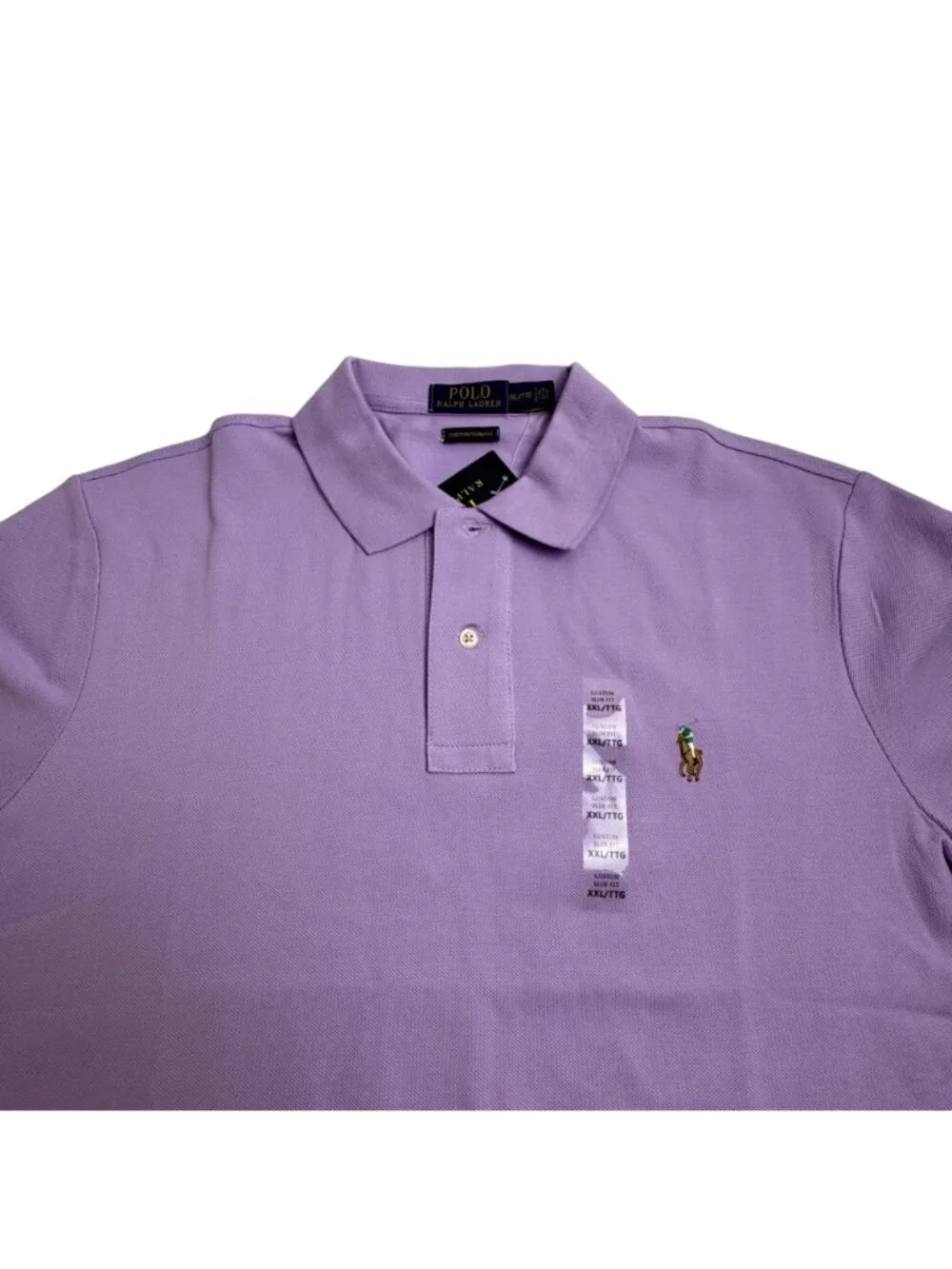 Polo Ralph Lauren NEW Lavender Custon Slim Fit Polo XXL Preppy Business Casual